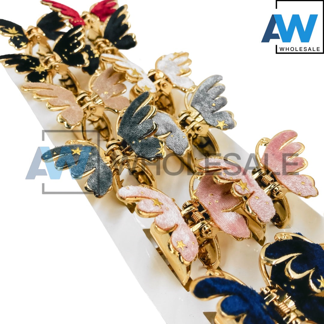 AB-976 (12 pcs) Fabric 5.5 Hair Clamps