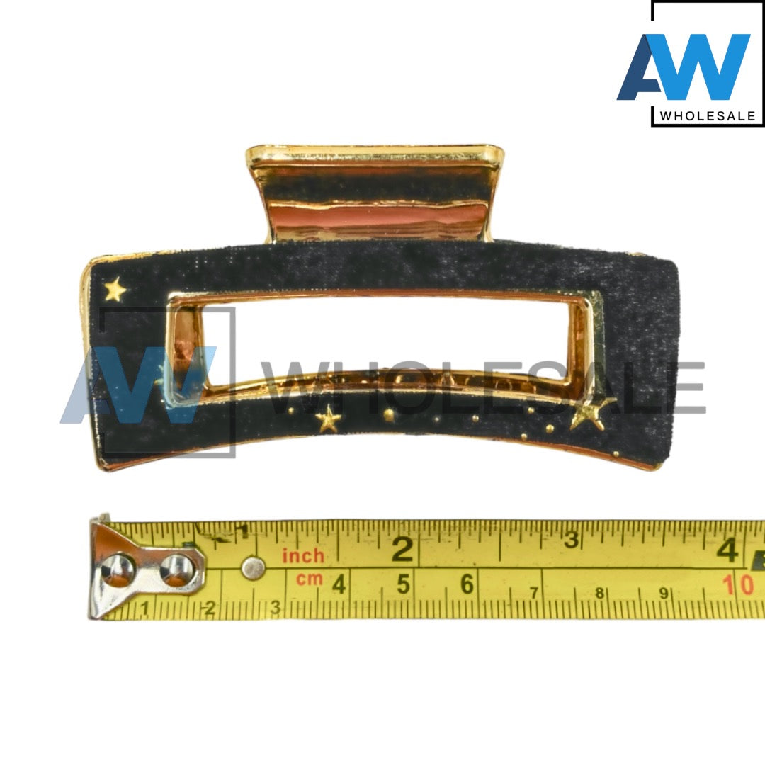 AB-978 (12 pcs) Fabric 8.5 cm Hair Clamps