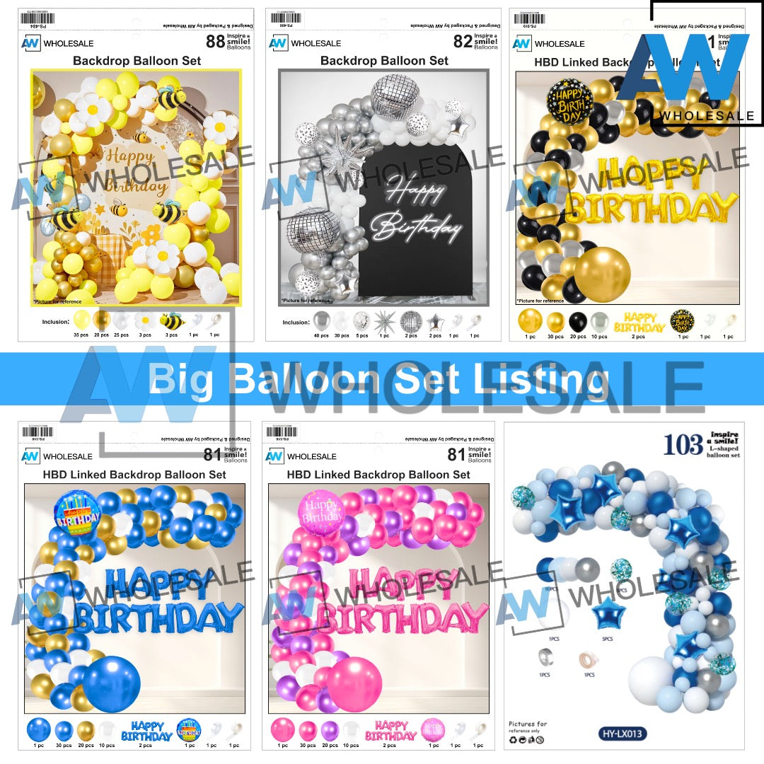 PS-484/PS-480 (1 set) Big Balloon Set Listing