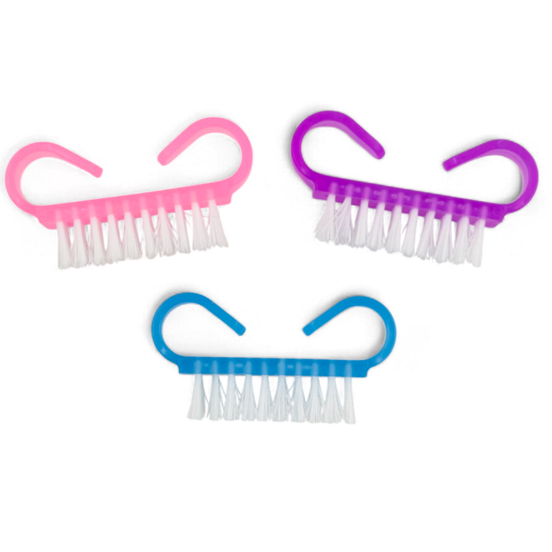 DU-25 (12 pcs) Plastic Nail Brush