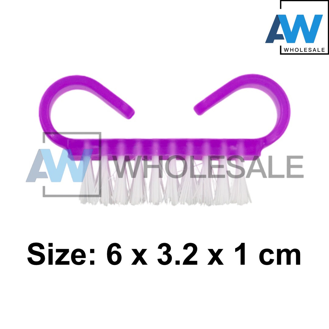 DU-25 (12 pcs) Plastic Nail Brush