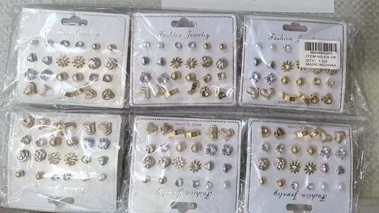 EA-09 (12 cars) 24 in 1 Earrings Set