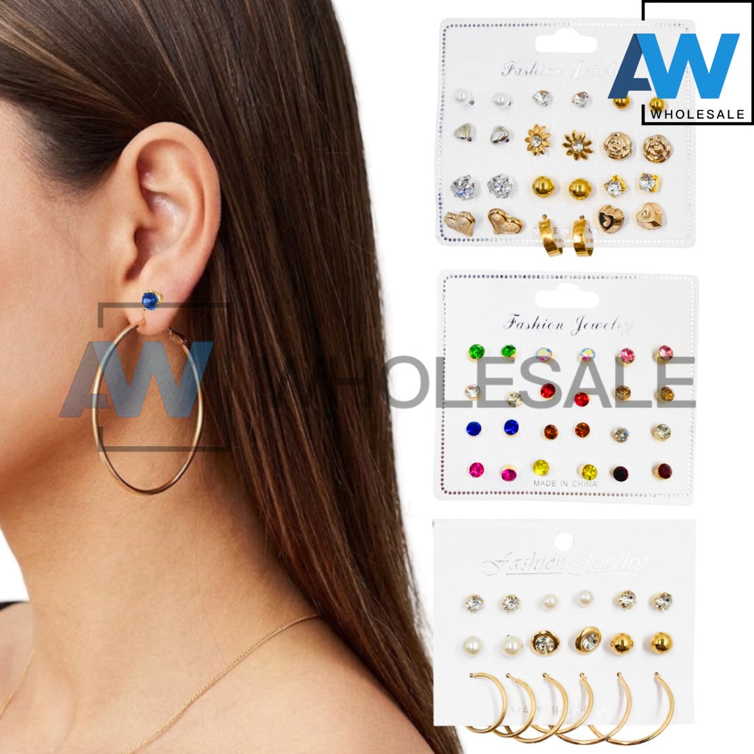EA-11/EA-15/EA-17 (1 card) Golden Earring Sets