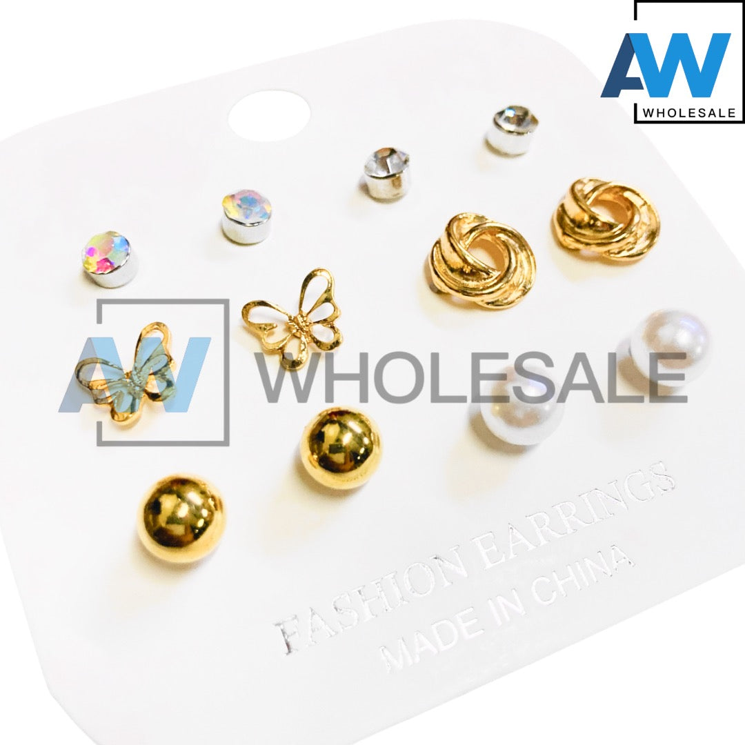 EA-11/EA-15/EA-17 (1 card) Golden Earring Sets