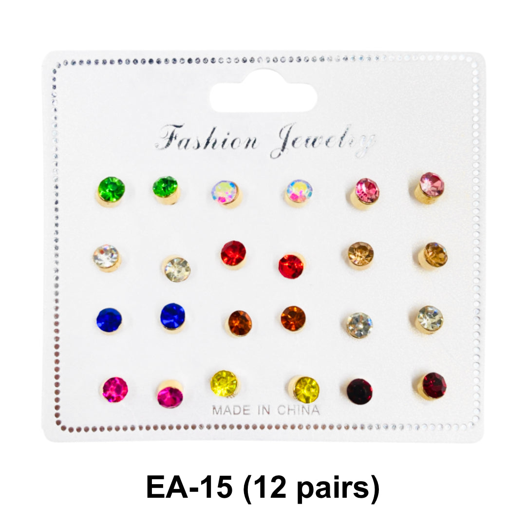 EA-11/EA-15/EA-17 (1 card) Golden Earring Sets