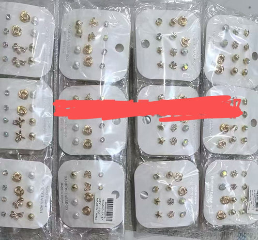EA-17 (12 cards) 12 in 1 Earrings Set