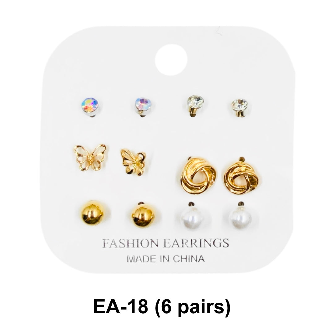 EA-11/EA-15/EA-17 (1 card) Golden Earring Sets