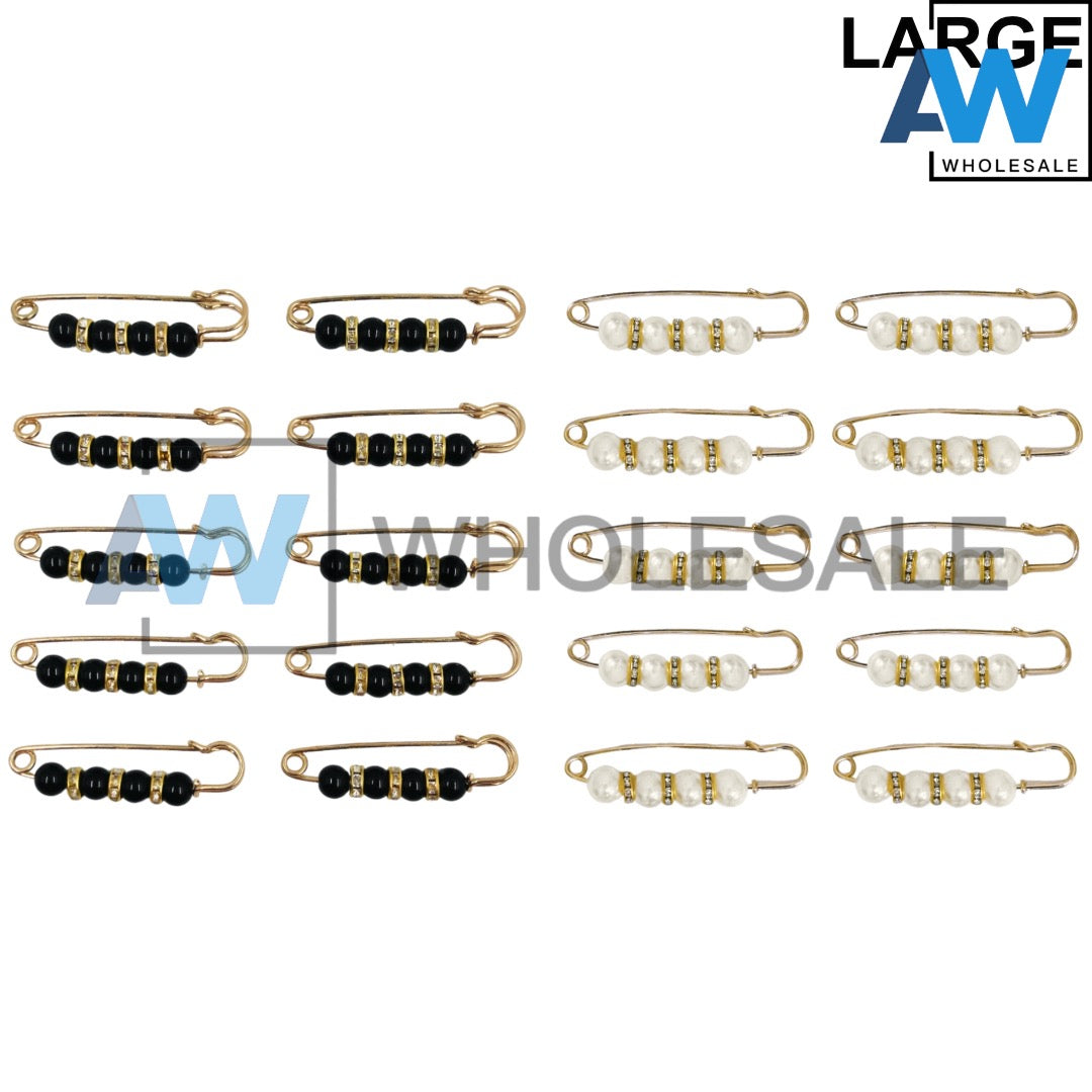 EA-22 (10 pcs) Large Pearl Adjust Waist Pins