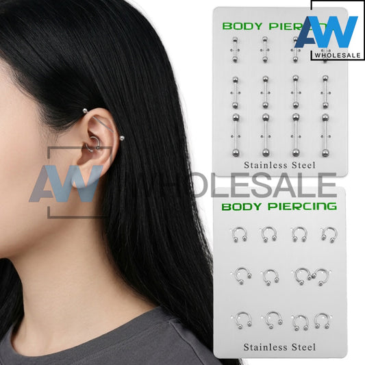 EA-31/EA-32 (12 pcs) 3/4/5 mm Barrel Studs & Horseshoe