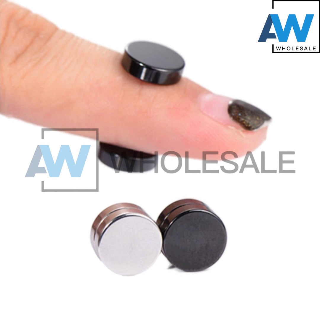 EA-37/EA-38 (12 pcs) 6 mm Zircon Magnetic Earrings