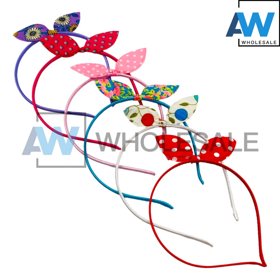 HB-1282 (12 pcs) Small Ribbon Headbands