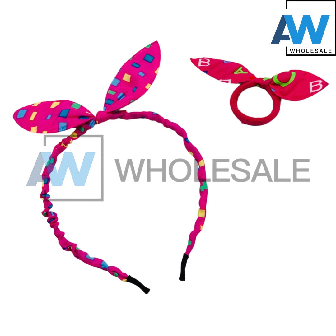 HB-1284 (12 pcs) Big Ribbon Headbands