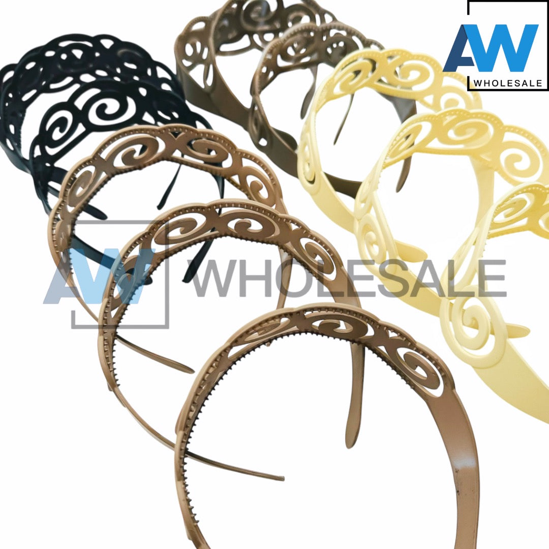 HB-132 (12 pcs) Matte 4.5-5 cm Thick Headbands