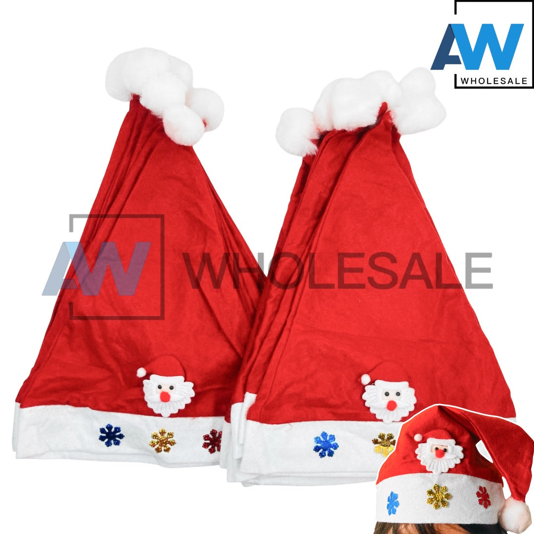 HB-1568 (12 pcs) LED Light Santa Hats