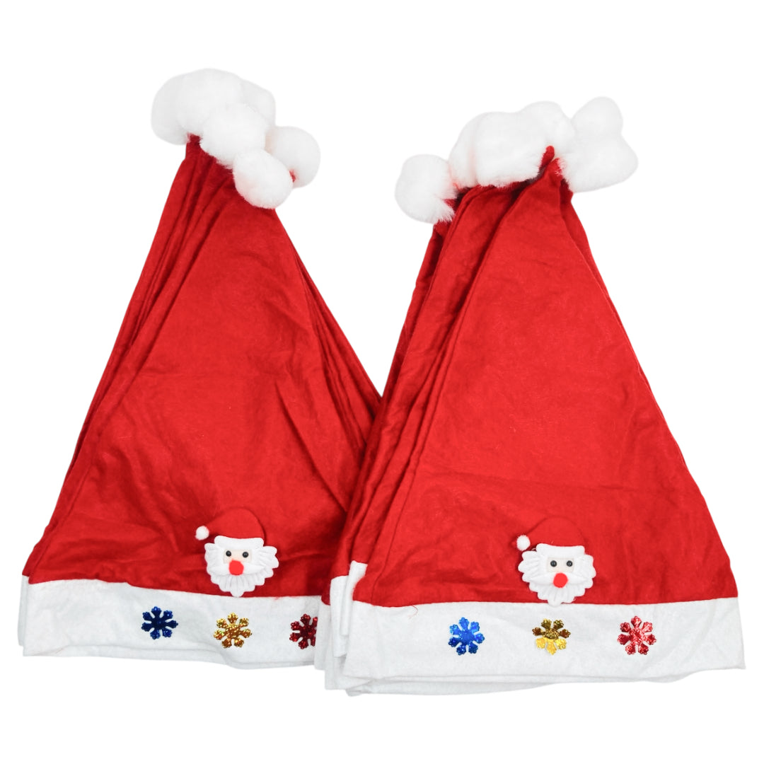 HB-1568 (12 pcs) LED Light Santa Hats