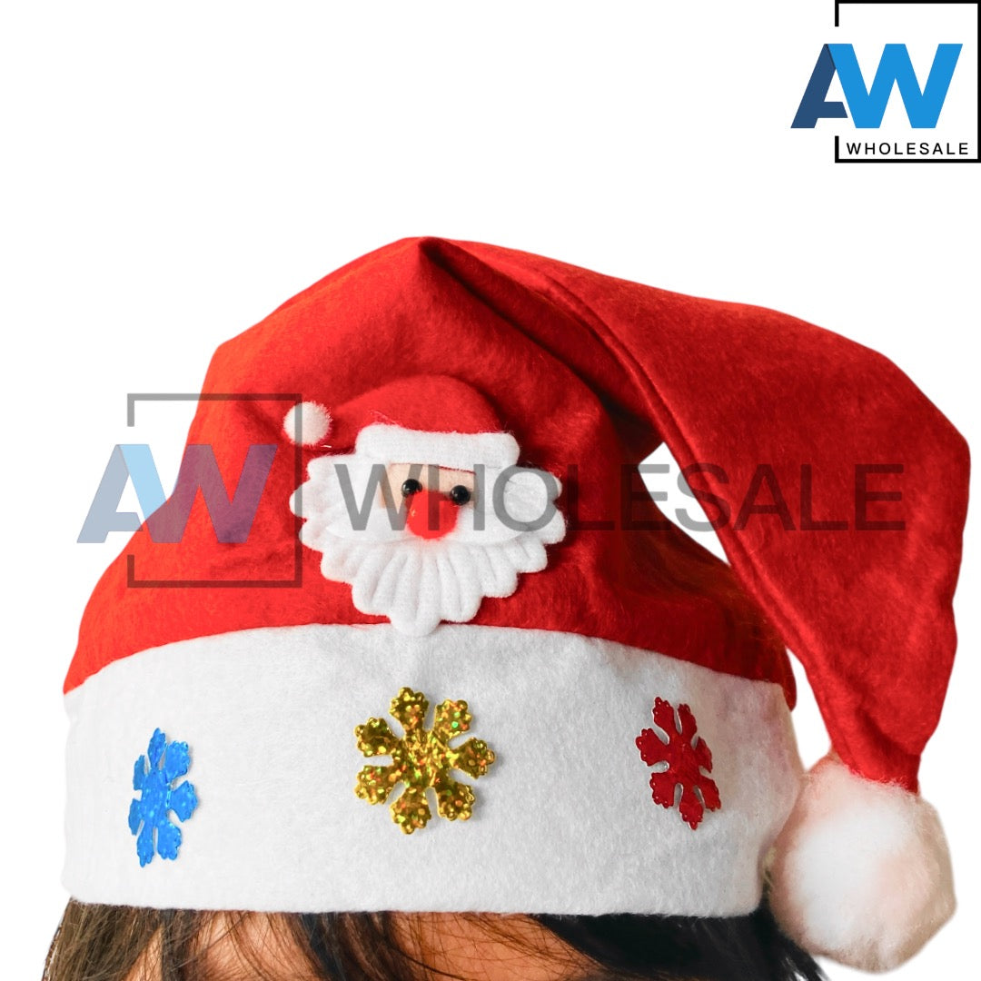 HB-1568 (12 pcs) LED Light Santa Hats