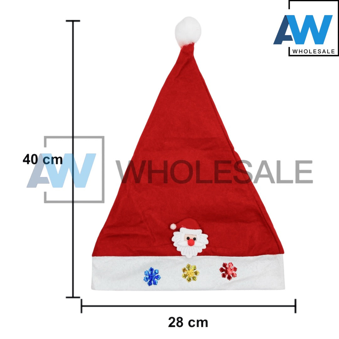 HB-1568 (12 pcs) LED Light Santa Hats