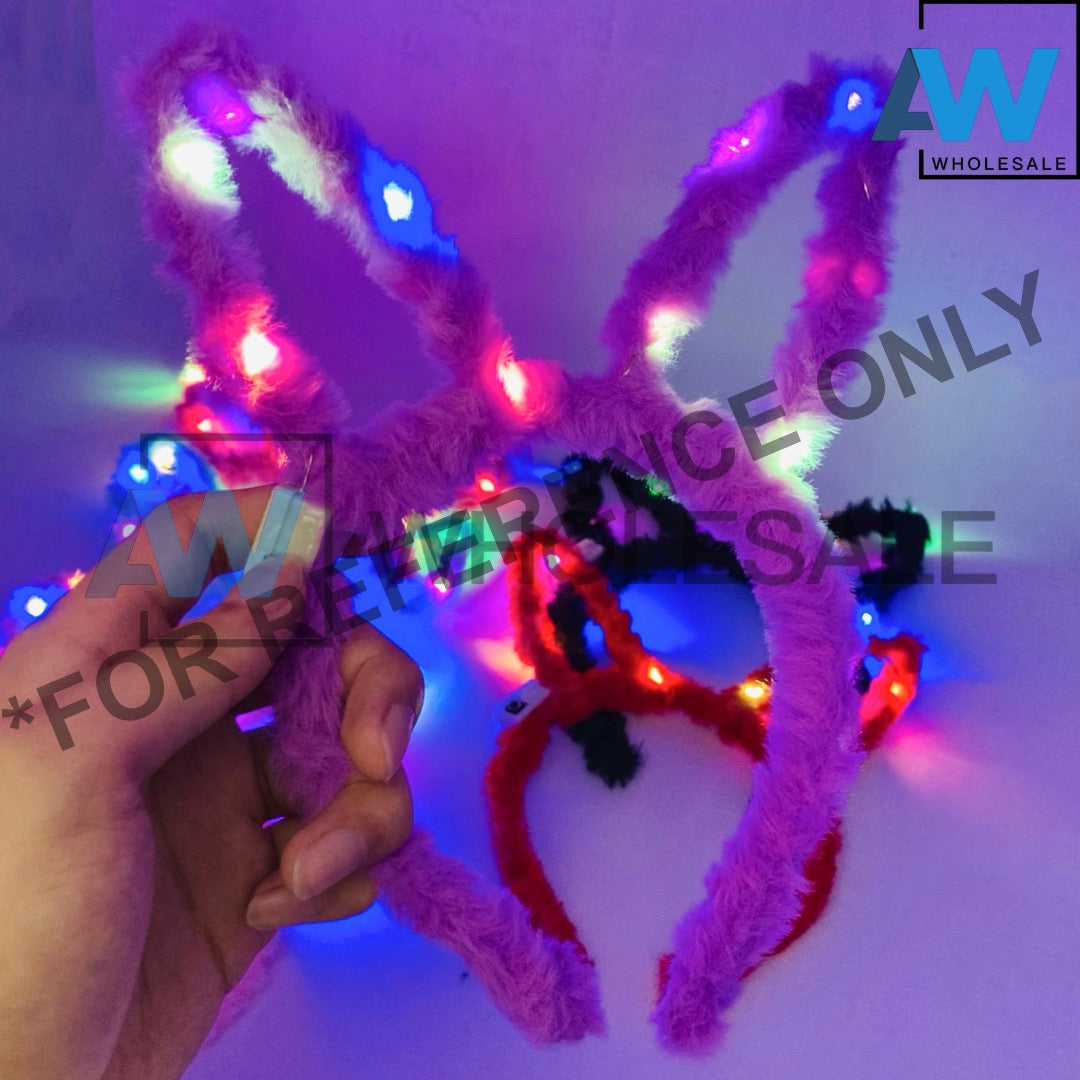 HB-1657 (12 pcs) LED Bunny Ear Headbands