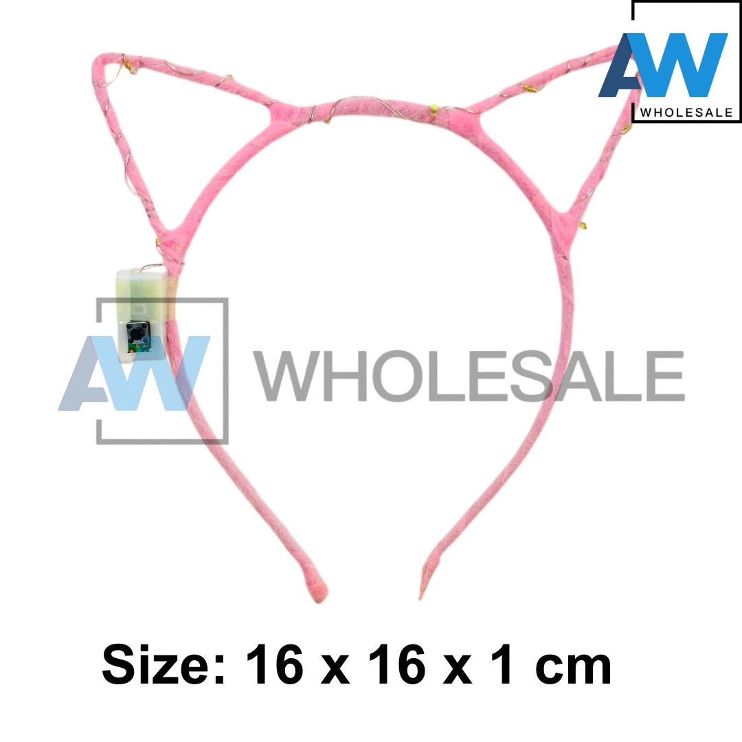 HB-1658 (12 pcs) LED Cat Ear Headbands