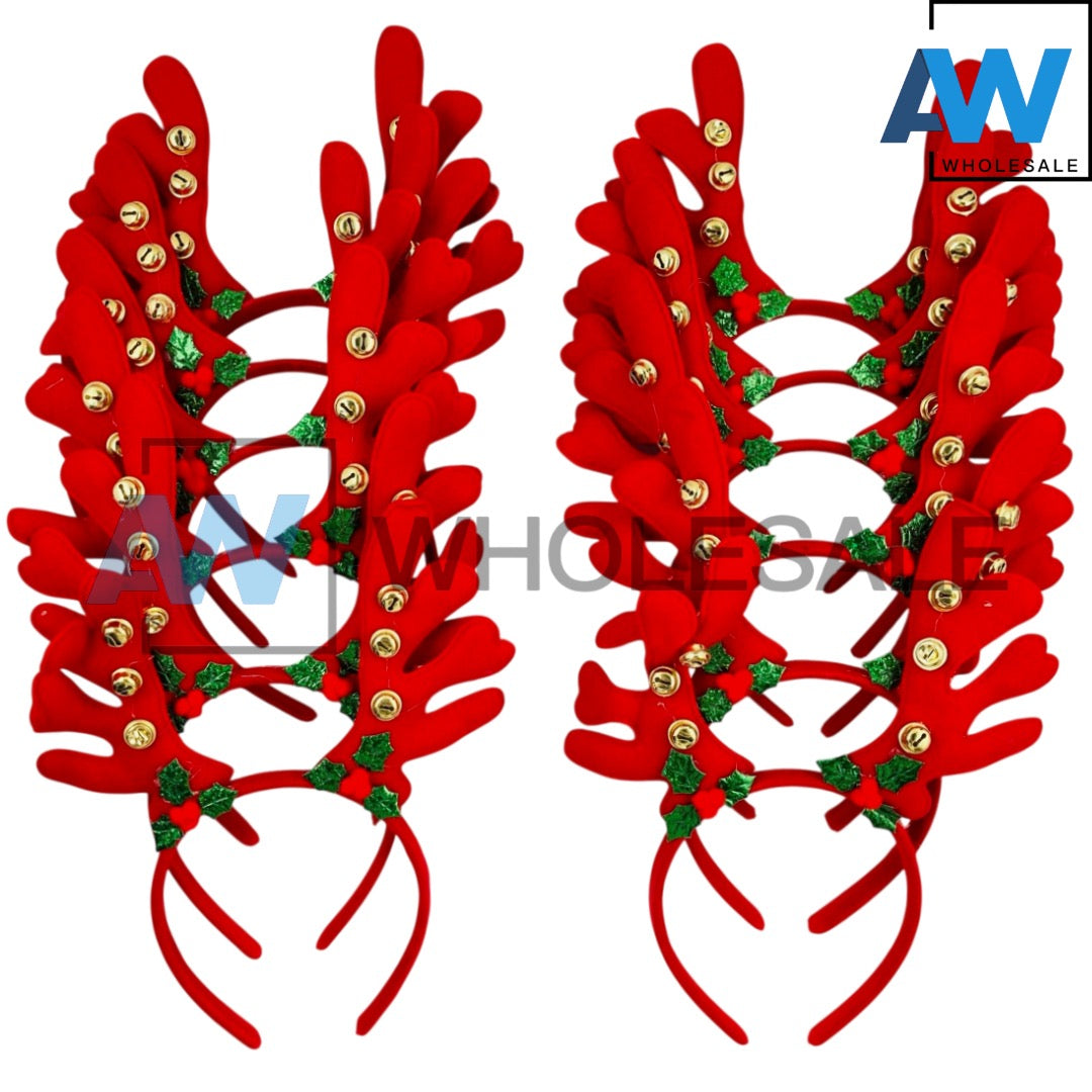 HB-1667 (12 pcs) Reindeer Christmas Headbands