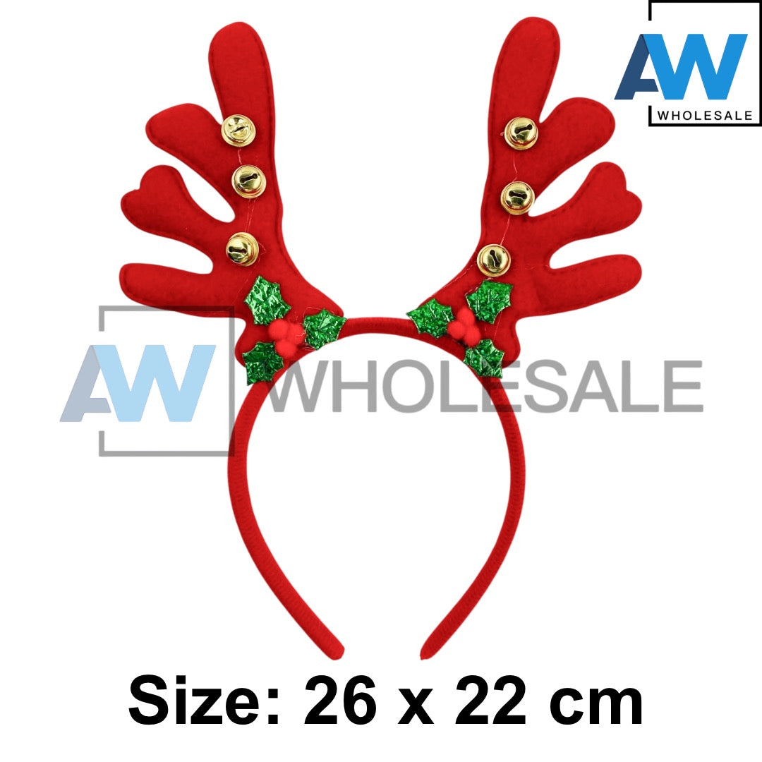 HB-1667 (12 pcs) Reindeer Christmas Headbands