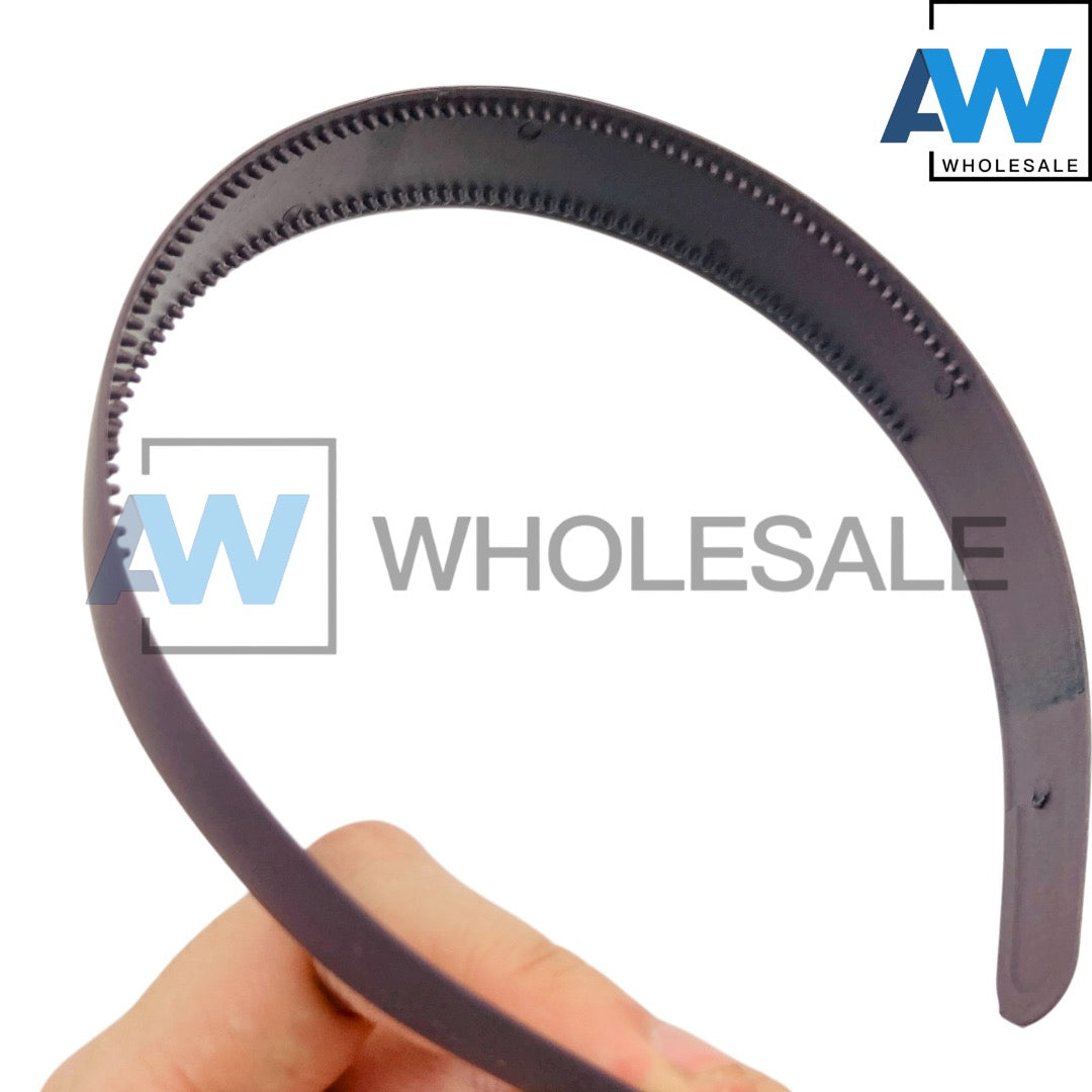 HB-1686 (12 pcs) Matte 2.5 cm Thick Headbands