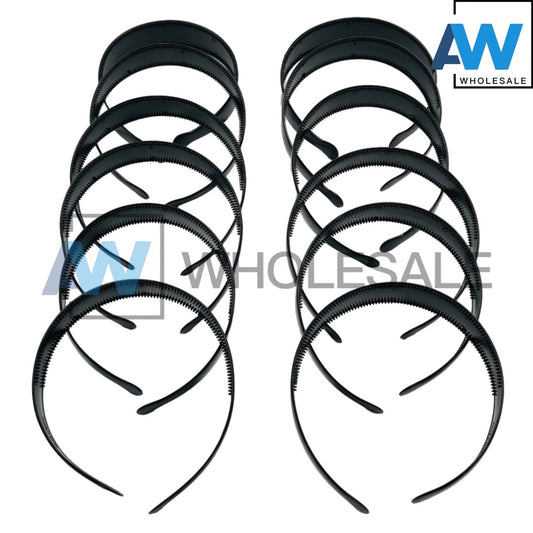 HB-962 (12 pcs) Glossy 3 cm Thick Headbands
