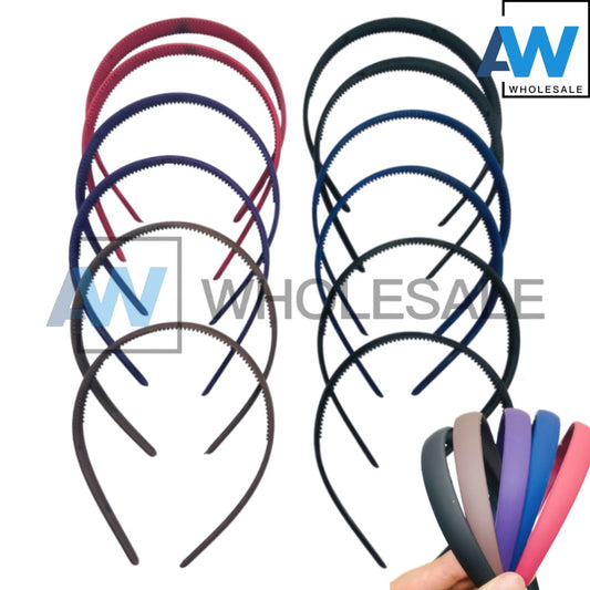 HB-970 (12 pcs) Matte 1.5 cm Thick Headbands