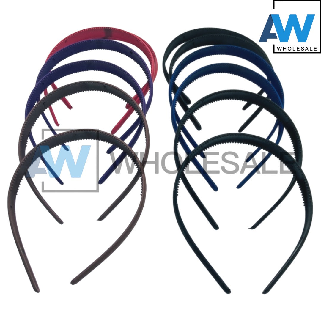HB-970 (12 pcs) Matte 1.5 cm Thick Headbands