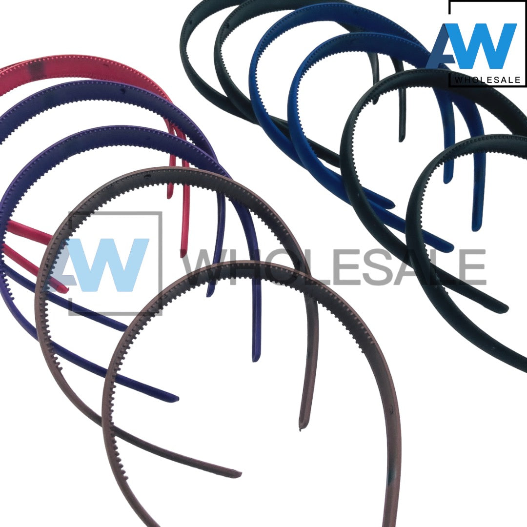 HB-970 (12 pcs) Matte 1.5 cm Thick Headbands