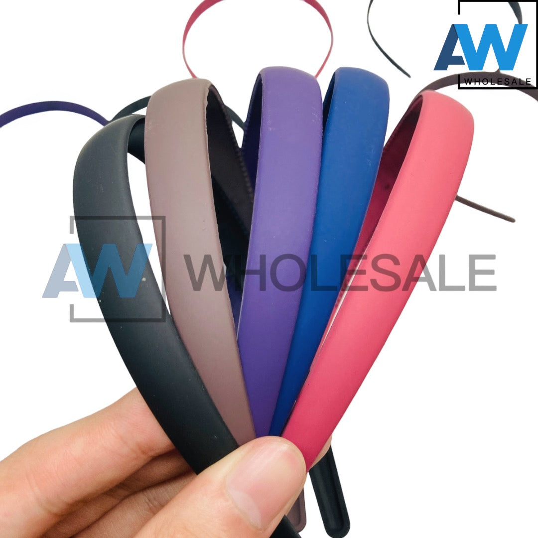 HB-970 (12 pcs) Matte 1.5 cm Thick Headbands
