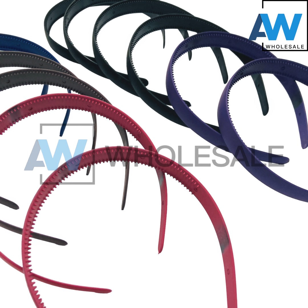 HB-971 (12 pcs) Matte 2 cm Thick Headbands