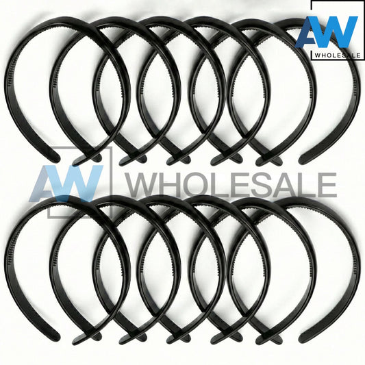 HB-978 (12 pcs) Glossy 0.8 cm Thick Headbands