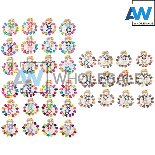 HC-35 (12 cards) 1 cm Claw + Snap Hair Clips