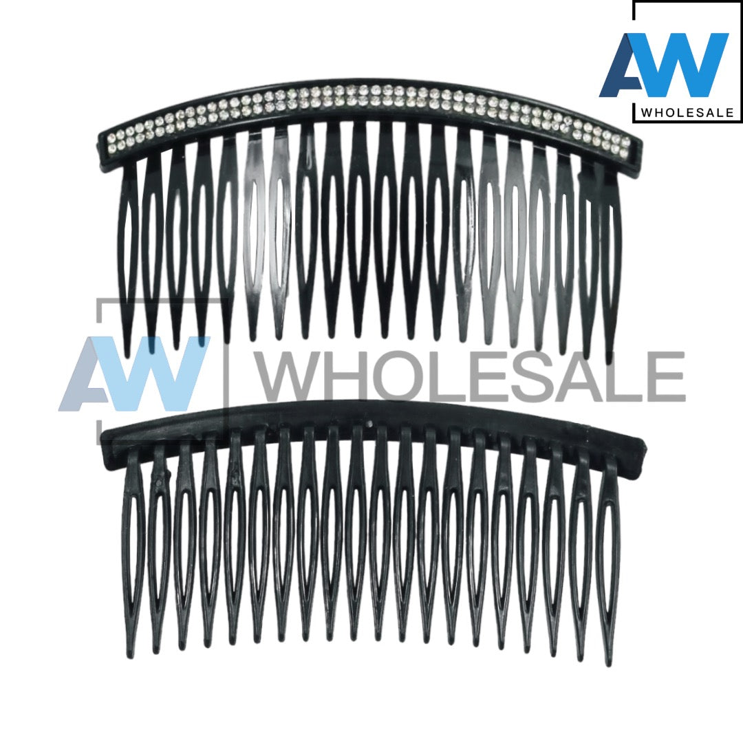 HC-41 (12 pcs) Synthetic Diamonds Side Combs