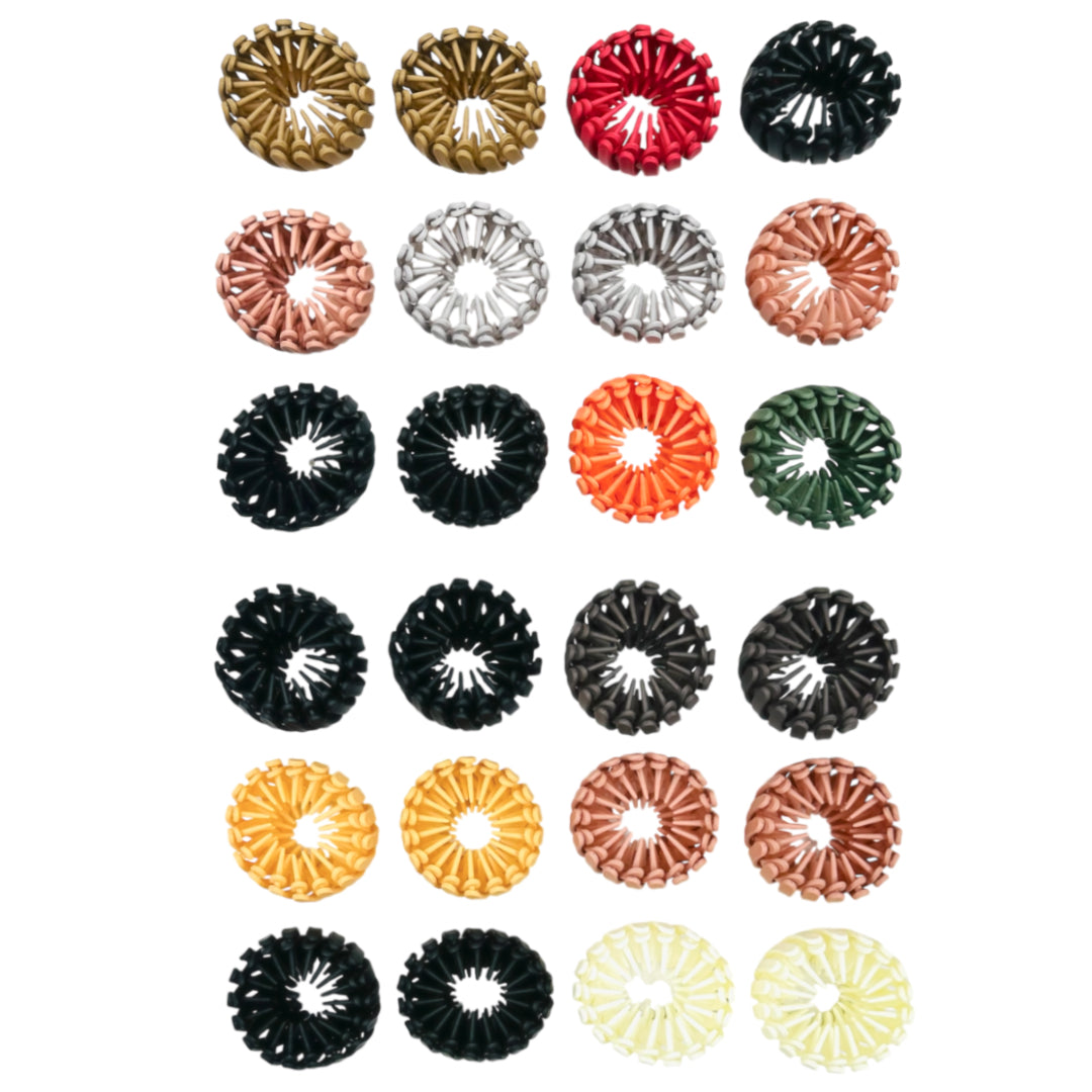 HC-43 (12 pcs) Adjustable 18 Teeth PVC Hair Ties