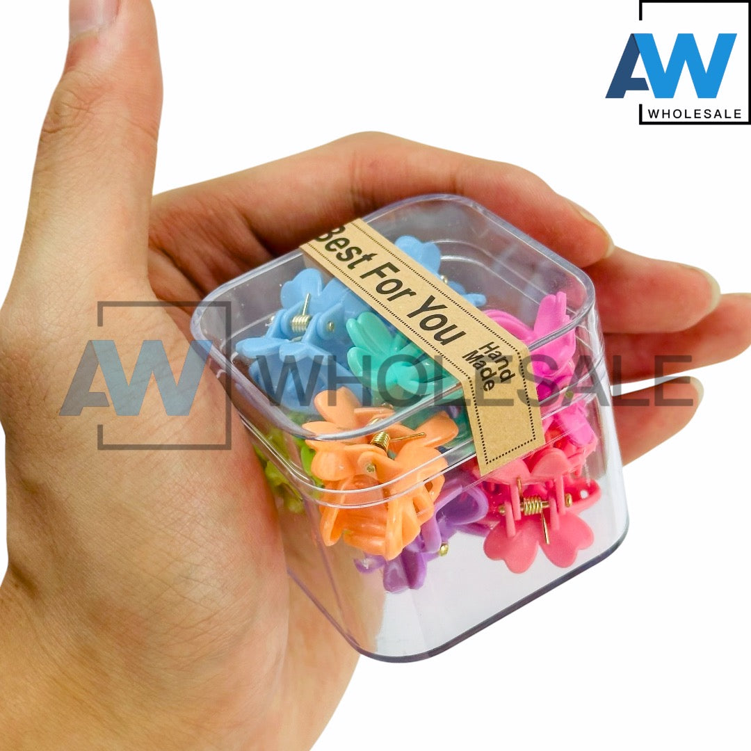 HC-49 (12 cases) 9 in 1 Hair Clips with Acrylic Case