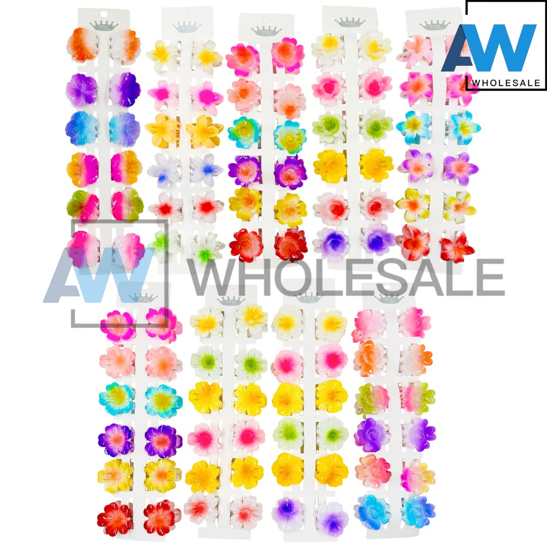 HC-54 (12 pcs) Glossy 4 cm Hair Clips