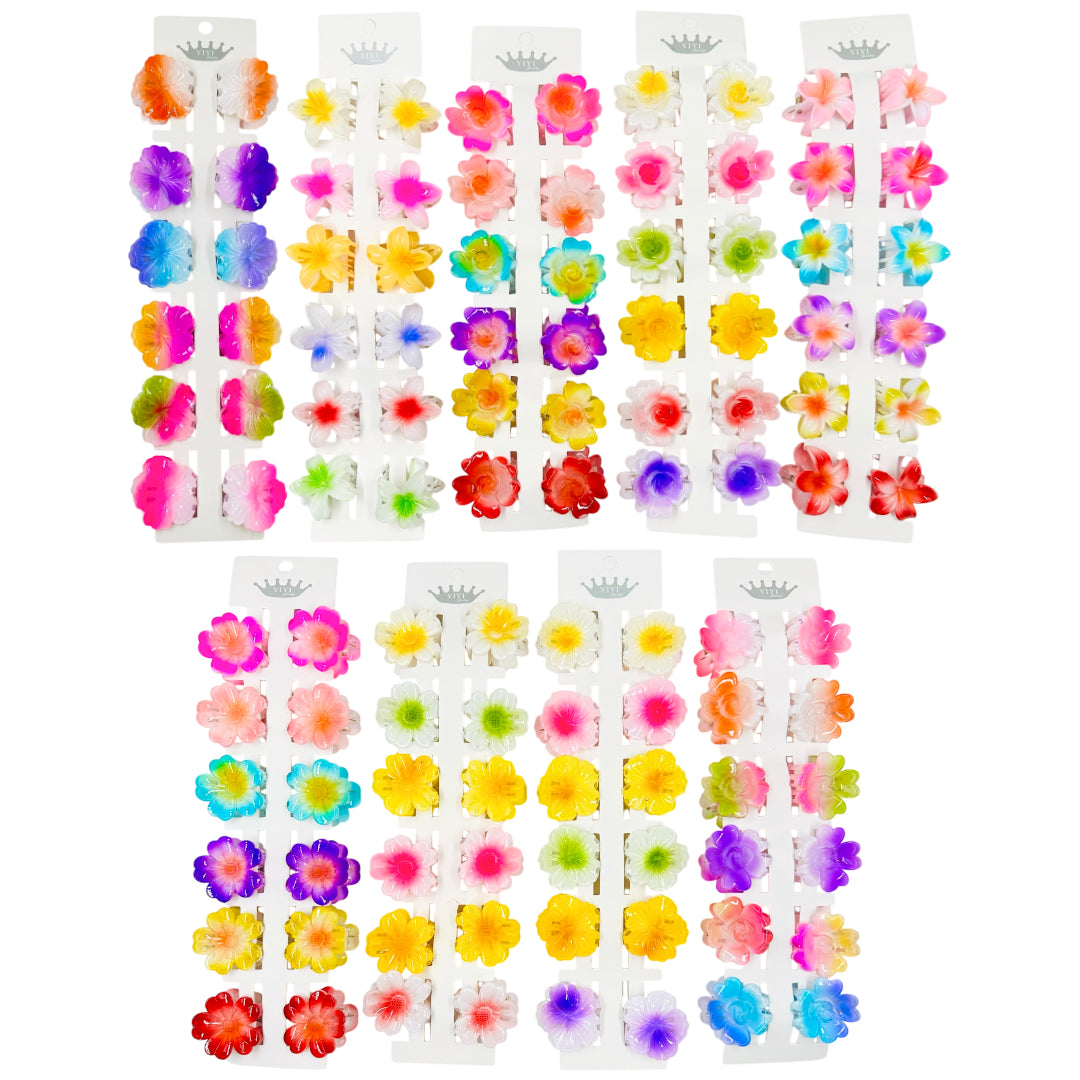 HC-54 (12 pcs) Glossy 4 cm Hair Clips