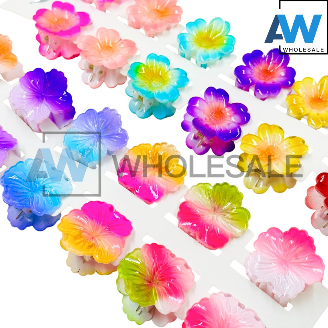 HC-54 (12 pcs) Glossy 4 cm Hair Clips