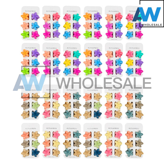 HC-56 (12 cards) Glossy 2.5 cm Hair Clips