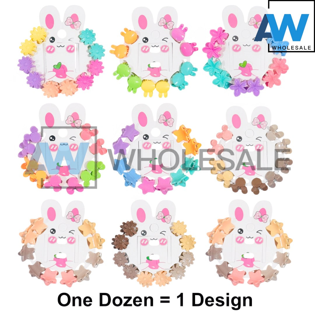 HC-92 (12 cards) 10 in 1 Hair Clip Set