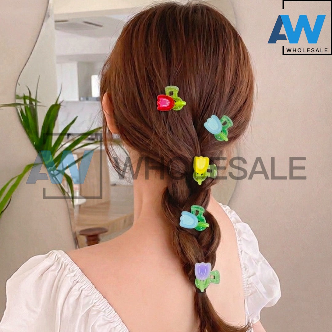 HC-94 (12 cards) Flower 4 in 1 Hair Clip Set