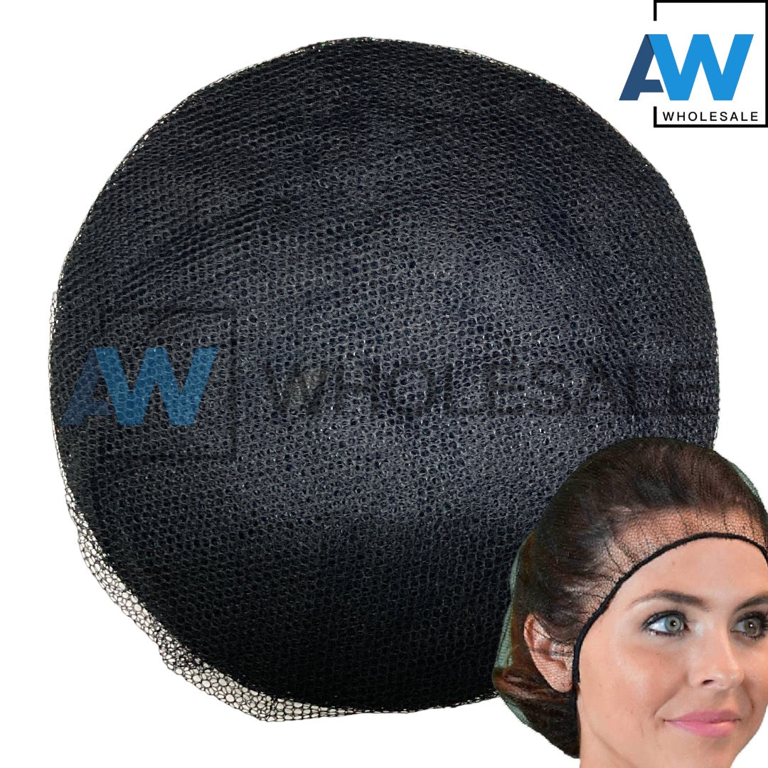 HN-06 (12 pcs) Black Mesh Hair Nets