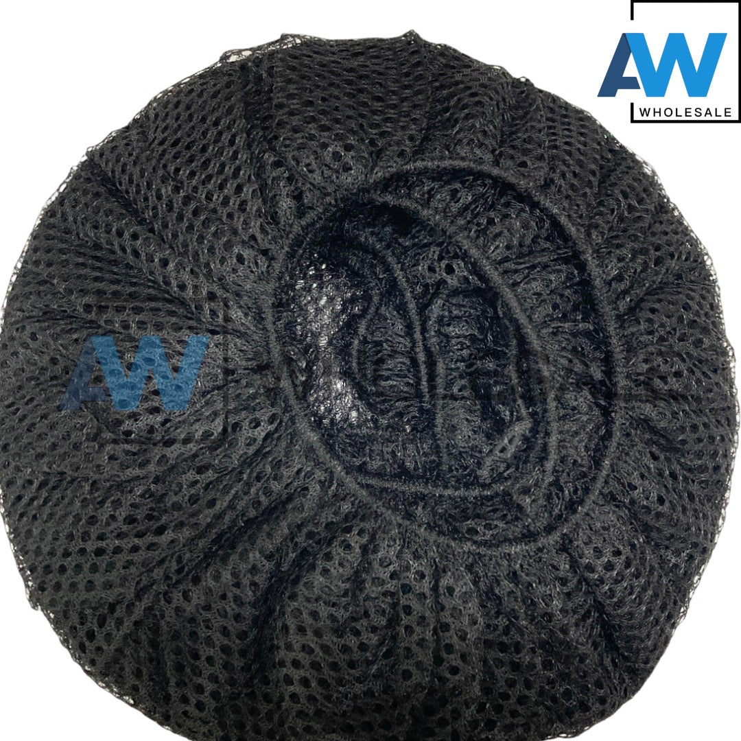 HN-07 (12 pcs) Black Mesh Hair Nets