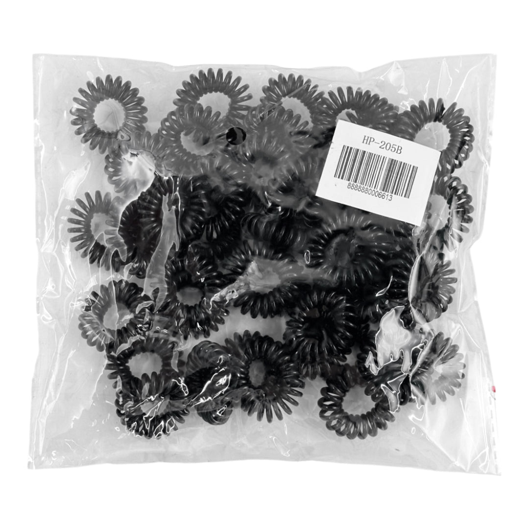 HP-205/HP-205B (40 pcs) Telephone Wire Elastic Hair Ties