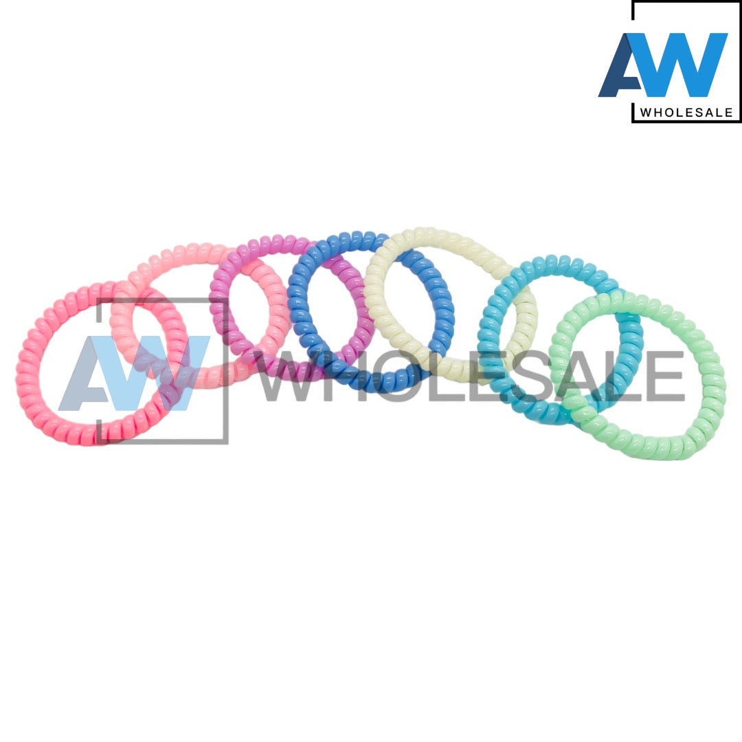 HPN-1117 (50 pcs) 5 cm Telephone Wire Hair Ties
