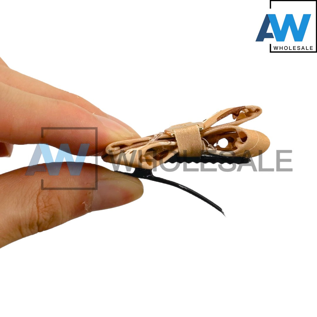 HPN-1486 (10 pcs) Textile Ribbon Hair Clips