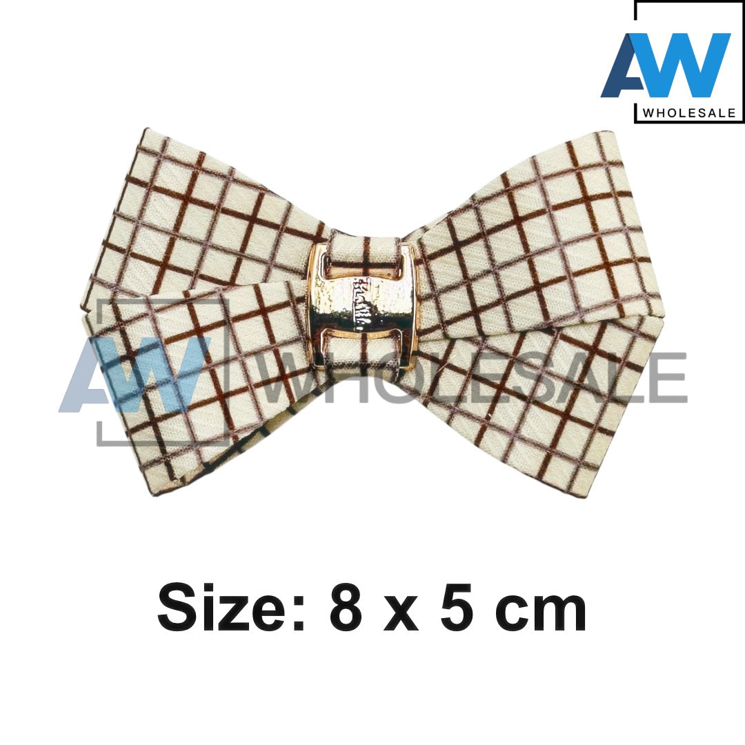 HPN-1487 (10 pcs) Textile Ribbon Hair Clips