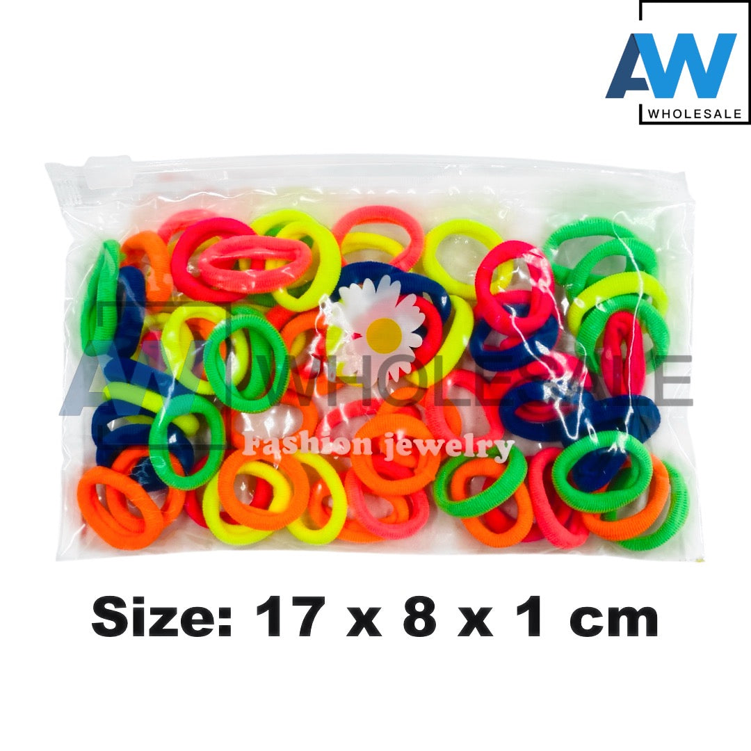 HPN-1538 (12 pouches) Fabric Mini Elastic Ties